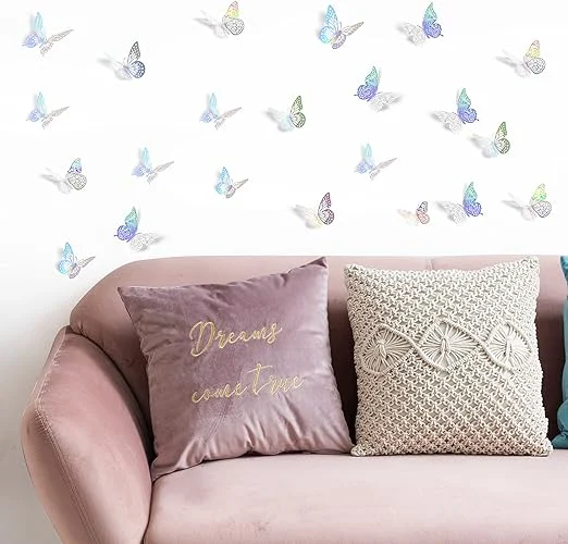 3D Hollow Butterflies Decorative Wall Stickers