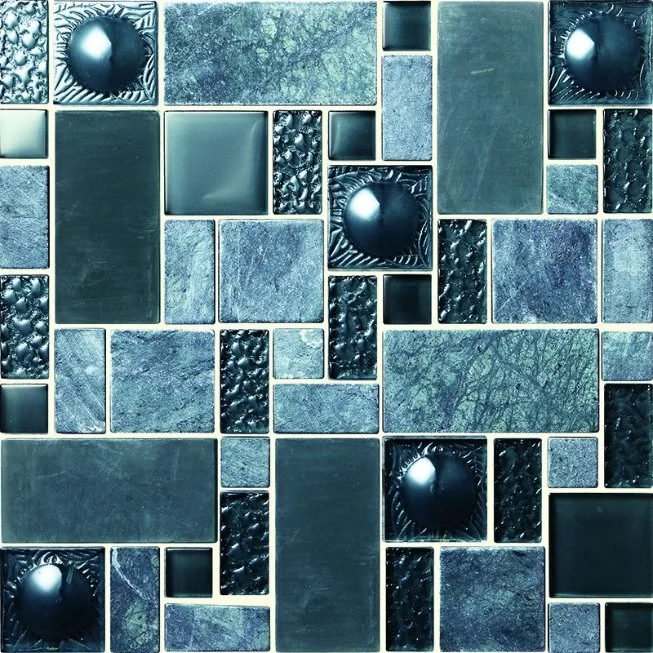 Many Color Artist Design Flooring Crystal Glass Mosaic