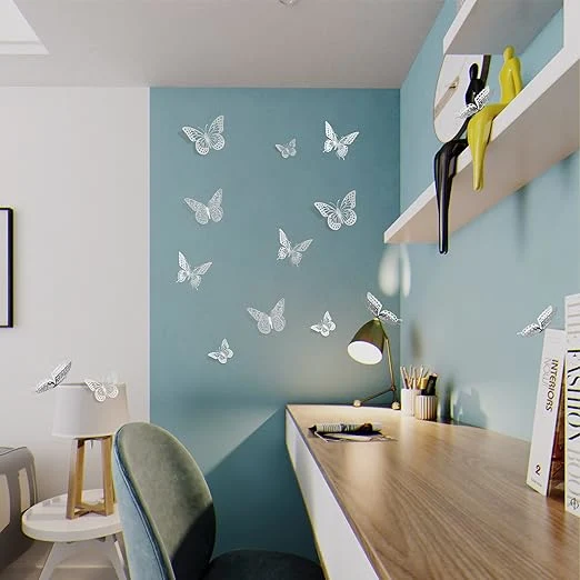 3D Hollow Butterflies Decorative Wall Stickers