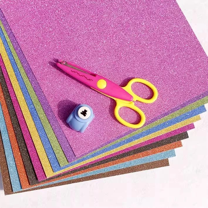 Glitter EVA Paper Handmade Material Craft DIY