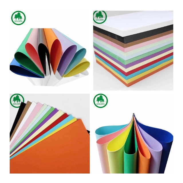 Factory Wholesale Color Copy Paper, Color Cardboards Used for Making Handicraft, Printing Office Documents and Paper Stationery