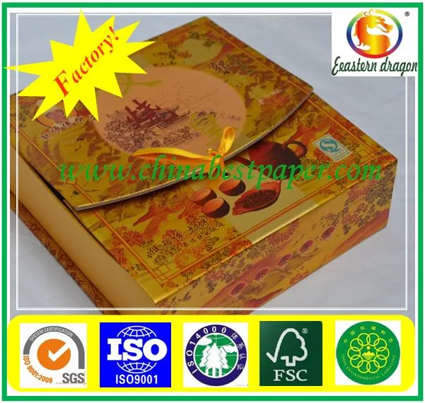 Good price Manufacture customized shiny cardboard gold color