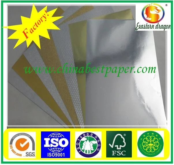 Good price Manufacture customized shiny cardboard gold color