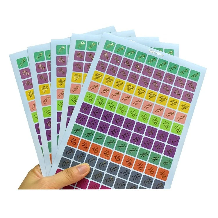 Custom Journal Scrapbook Transparent Stickers, Wholesale Vinyl Kiss Cut DIY Planner Sticker PVC Pet Sheet