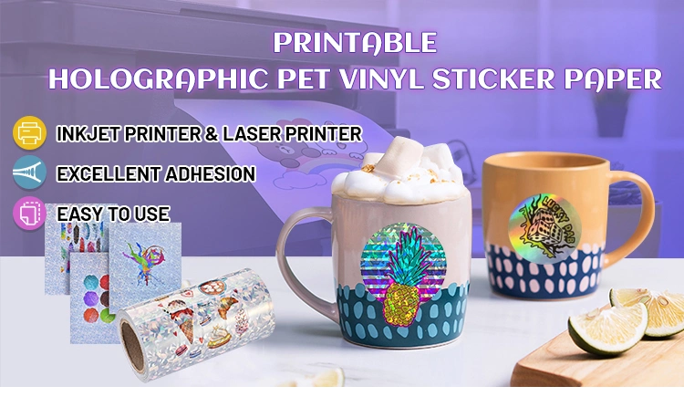 Holographic Inkjet Vinyl Sticker Paperadhesive A4 Printing Paper