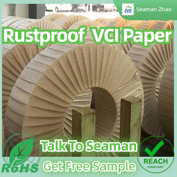 Anti-Rust Crepe Surface Packing Paper Vci Kraft Paper for Auto Parts