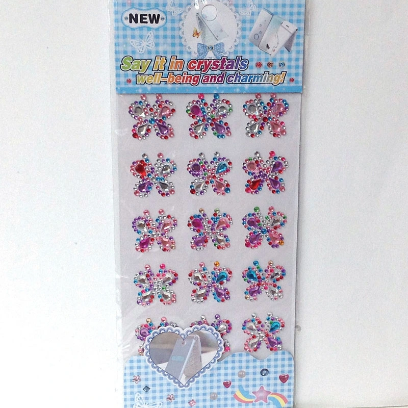 Butterfly Acrylic Crystal Diamond Stickers (sti078)