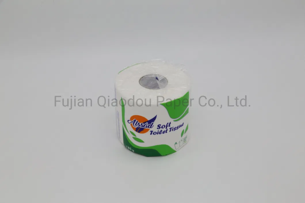 Qiaodou OEM Biodegradable Embossed No Fluorescent Soft Toilet Paper