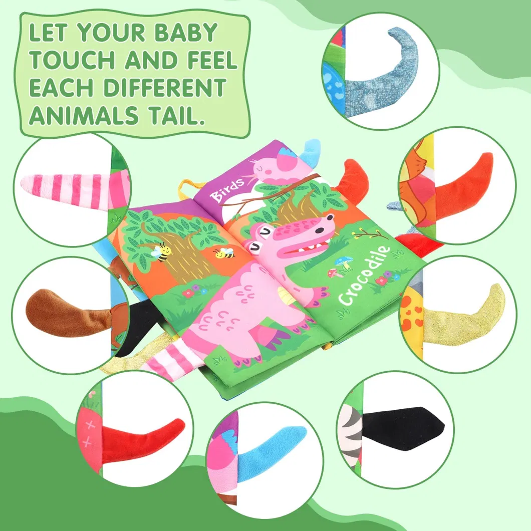 Forest Tail Soft Cloth Colorful Educational Preschool Interactive Book for Baby