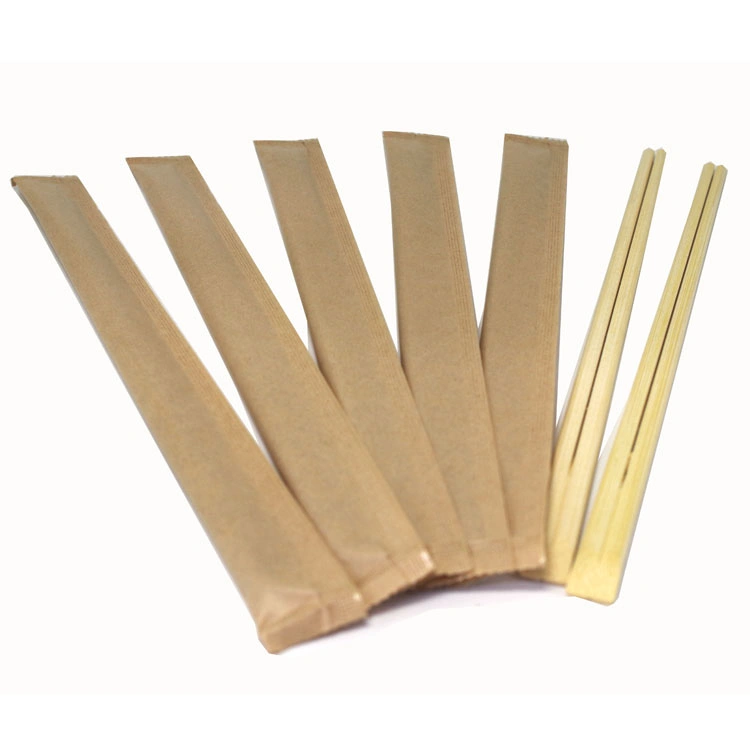 High Quality Sushi Bamboo Tensoge Chopsticks Set with Craft Paper Bag