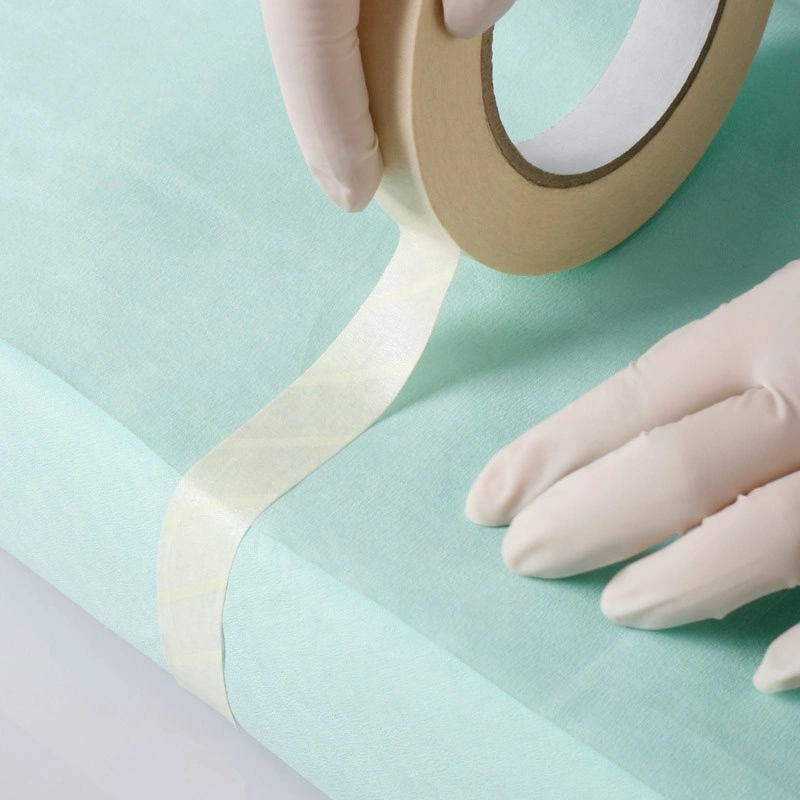 Medical Sterilization Crepe Paper for Steam Eo Sterilization Crepe Wrapping Paper Green/Blue/White Color