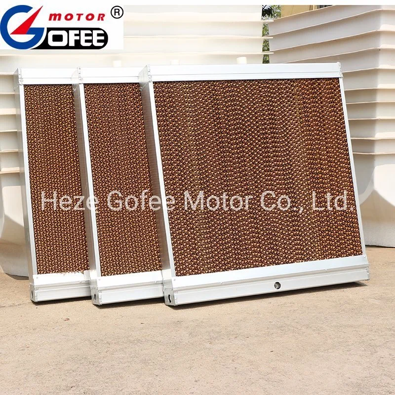 Evaporative Green Cooling Pad Customized Wet Curtain Brown Color 7090 5090poultry House Paper Cooling Pad