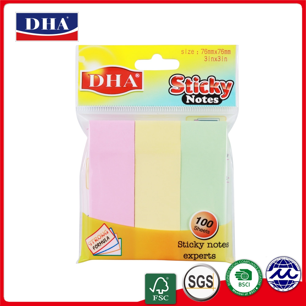 Custom Multiple Colors Sticky Notes Pads 19*76mm Offset Paper