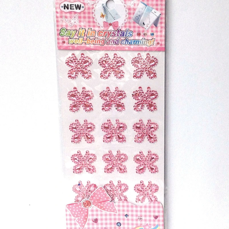 Butterfly Acrylic Crystal Diamond Stickers (sti078)