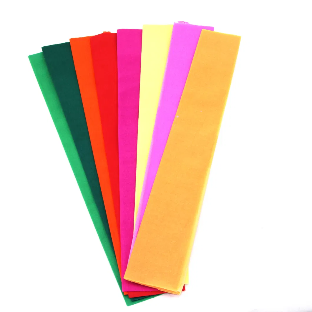 New Color 23G Crepe Paper Wax Paper for Flower Packing Artwork Paper