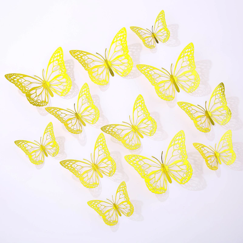 3D Hollow Butterflies Decorative Wall Stickers