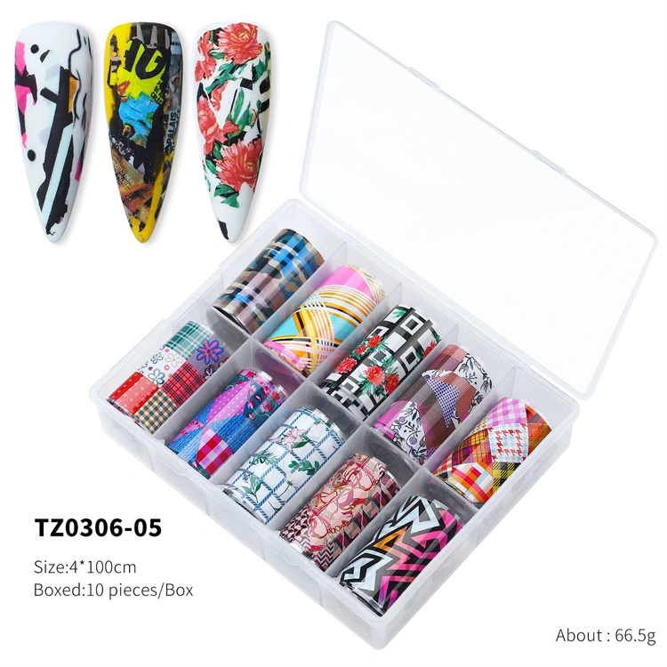 Spot The Whole Network New Product 2022 New Nail Art Transfer Paper Flower Laser Butterfly Character Punk Star Transfer Paper Nail Stickers