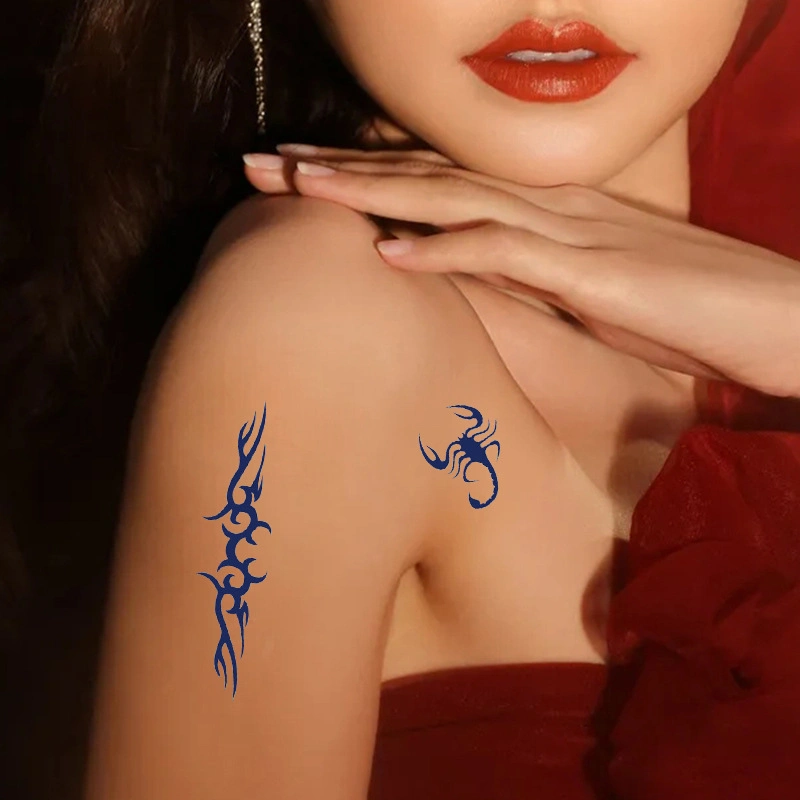 Waterproof Easy to Use Long Lasting Semi-Permanent Temporary Tattoo Stickers or Women and Men