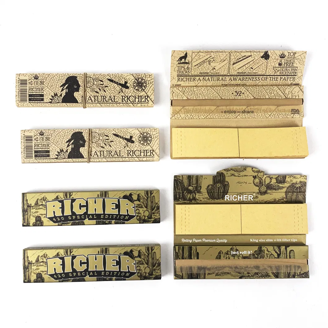 Kingsize Slim 100% Natural Organic Gum Transparent Cellulose Rolling Paper