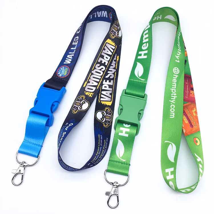 Custom Water Wine Glass Bottle Neck Cup Holder Lanyard Woven Nylon Printed Logo Lanyards
