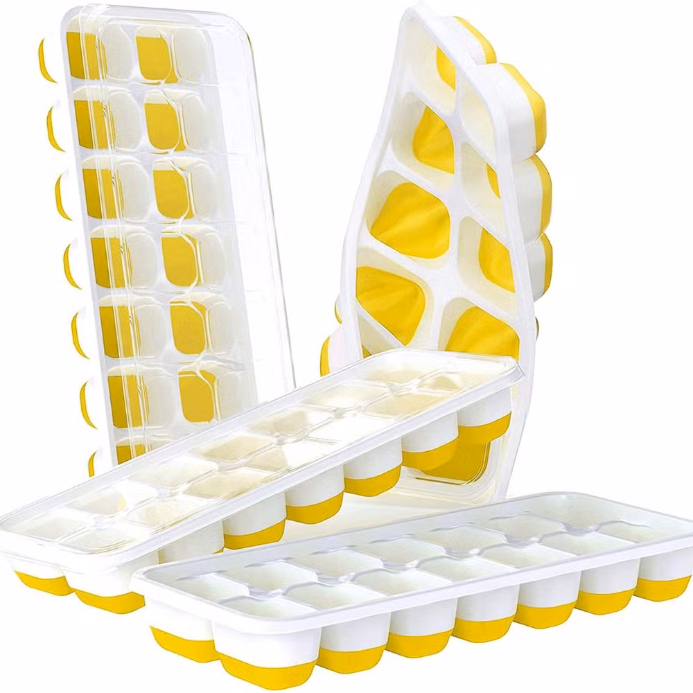 Silicone Ice Cube Tray Easy-Release with Removable Lid Bl27780