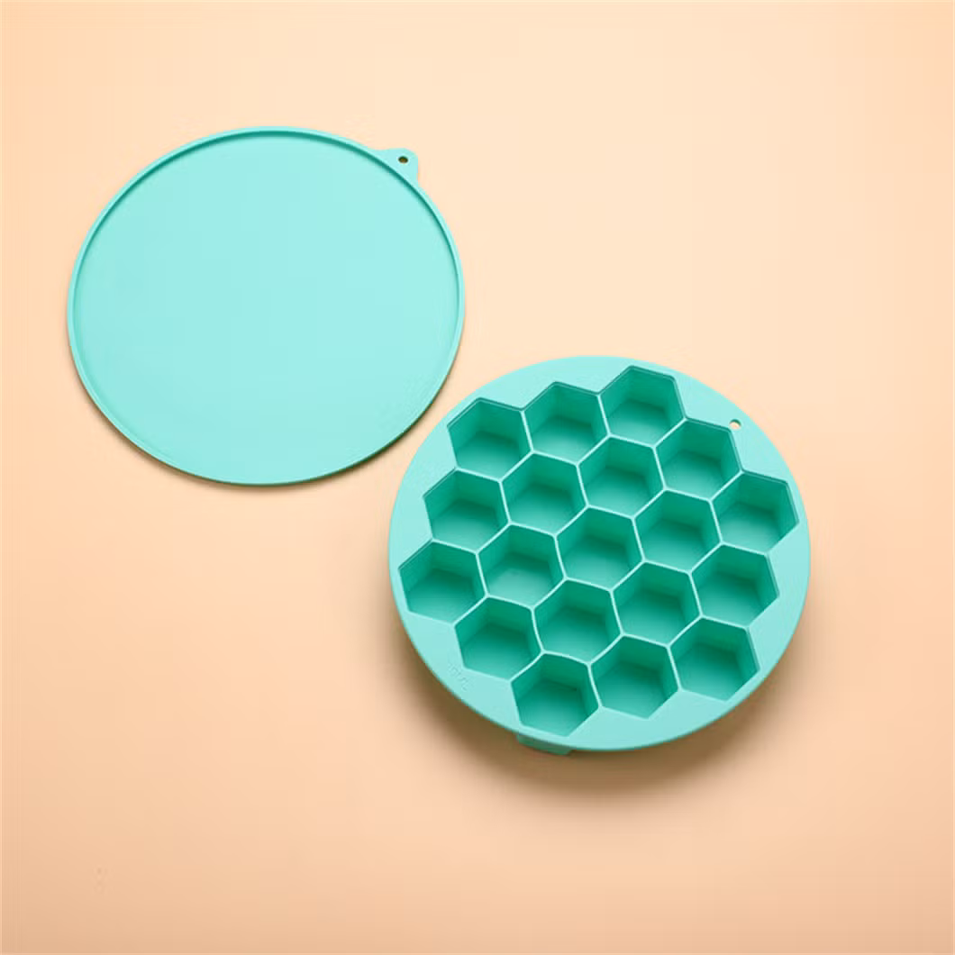 China Factory Manufacturer FDA Honeycomb Rubber Mold Silicone Ice Cube Tray