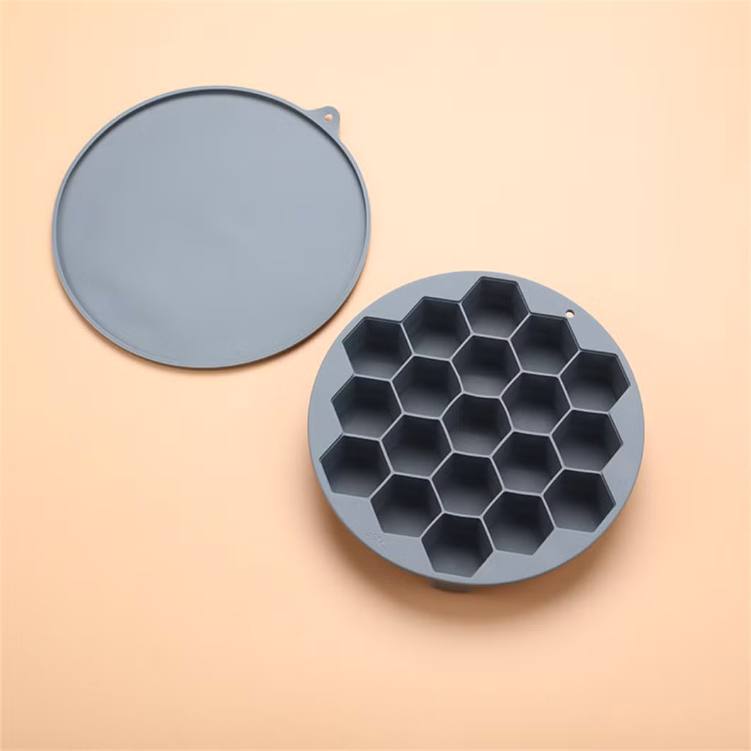 China Factory Manufacturer FDA Honeycomb Rubber Mold Silicone Ice Cube Tray
