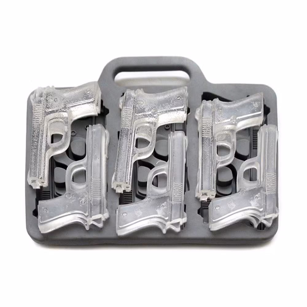 Custom Food Grade Silicone Gun Frozen Mold Ice Cube Tray
