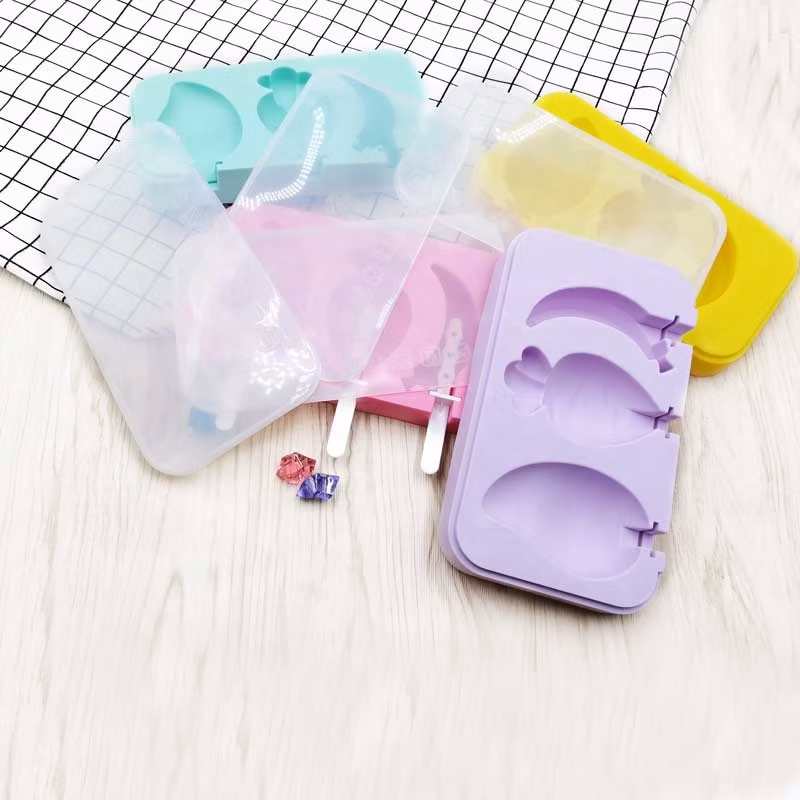New Multi Shape DIY Handmade Fruit Ice Lolly Bar Mould Homemade Silicone Frozen Popsicle Mold