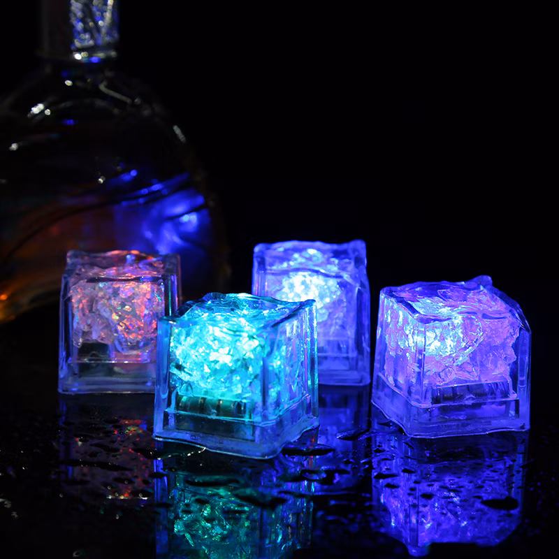 Colorful LED Light up Ice Cube with Logo