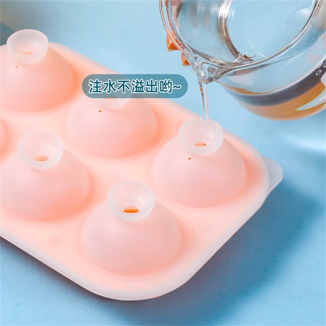 Custom Rubber FDA Mold 6 Cells Rose Ice Cube Tray