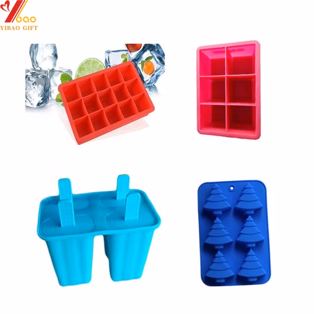 Hot Sale Food Grade Kitchenware Strawberry Silicone Ice Cube Tray