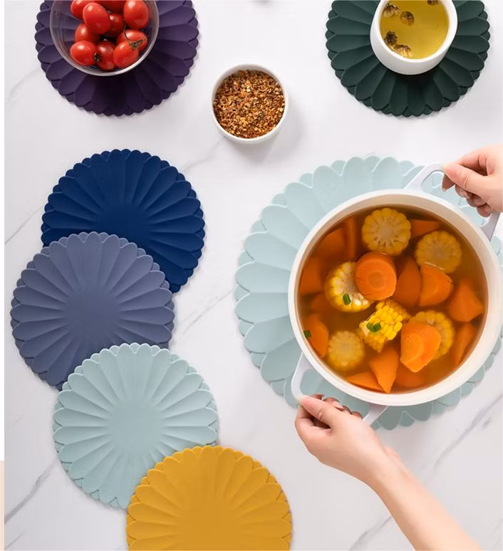 Silicone Trivets for Hot Dishes, Pans and Pots, Heat Resistant Multi-Purpose