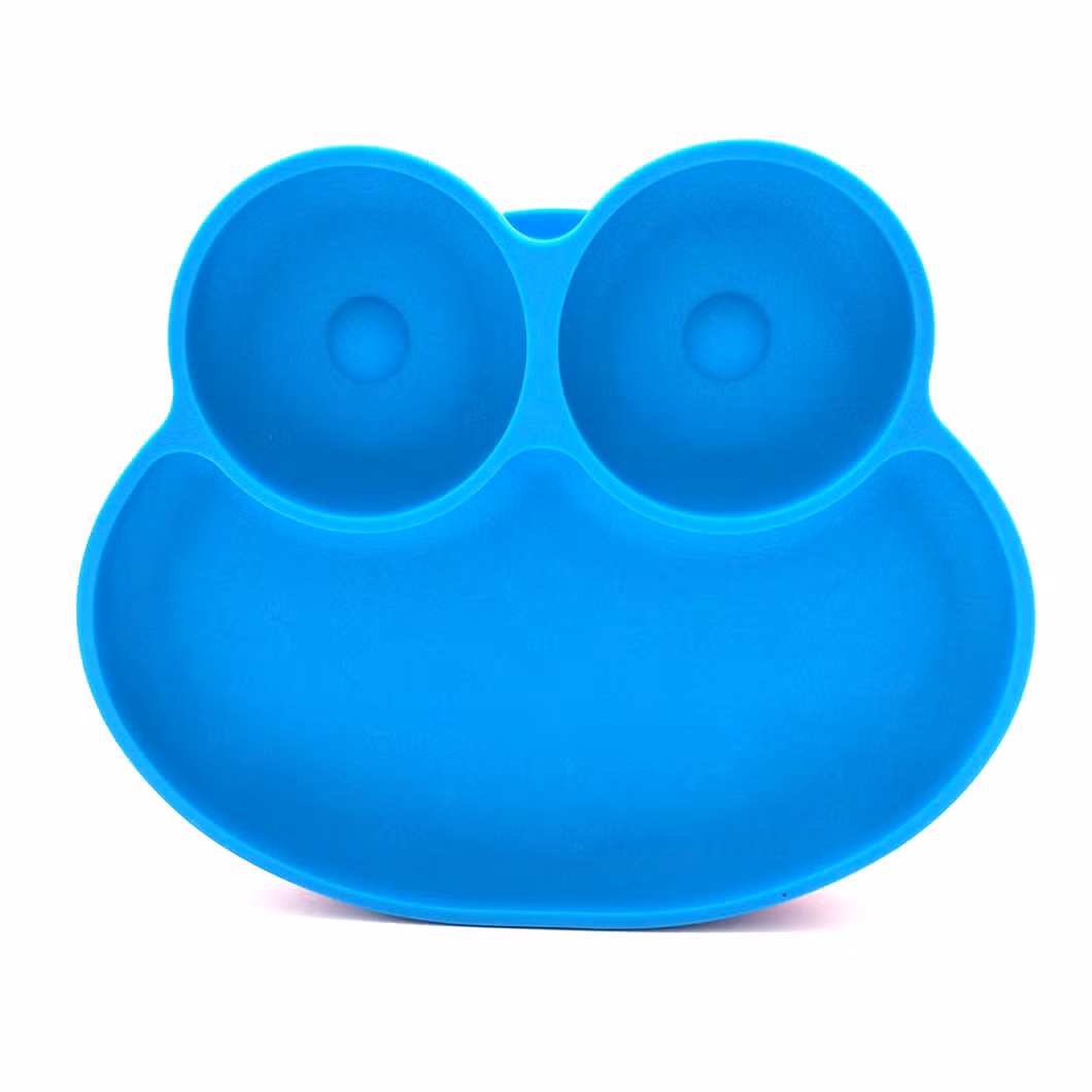 Amazon Best Selling Food Grade Heat Resisting Reusable Silicone Round Plate Silicone Baby Place Mat