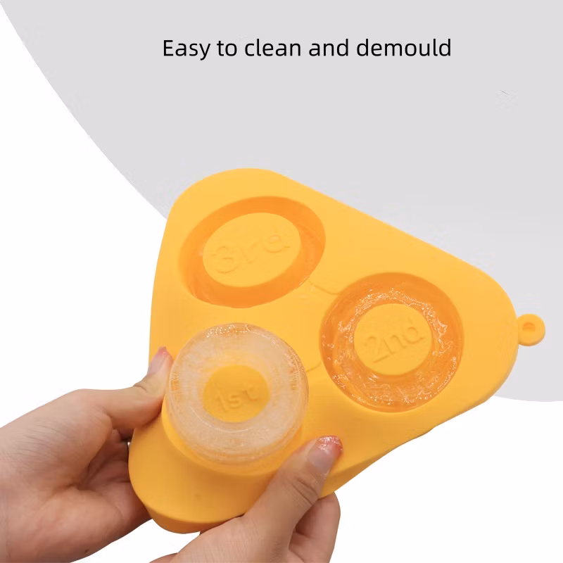 Silicone Ice Cube Tray for Stanley Cup 30oz-40oz Tumbler, 3 PCS Silicone Cylinder Ice Mold