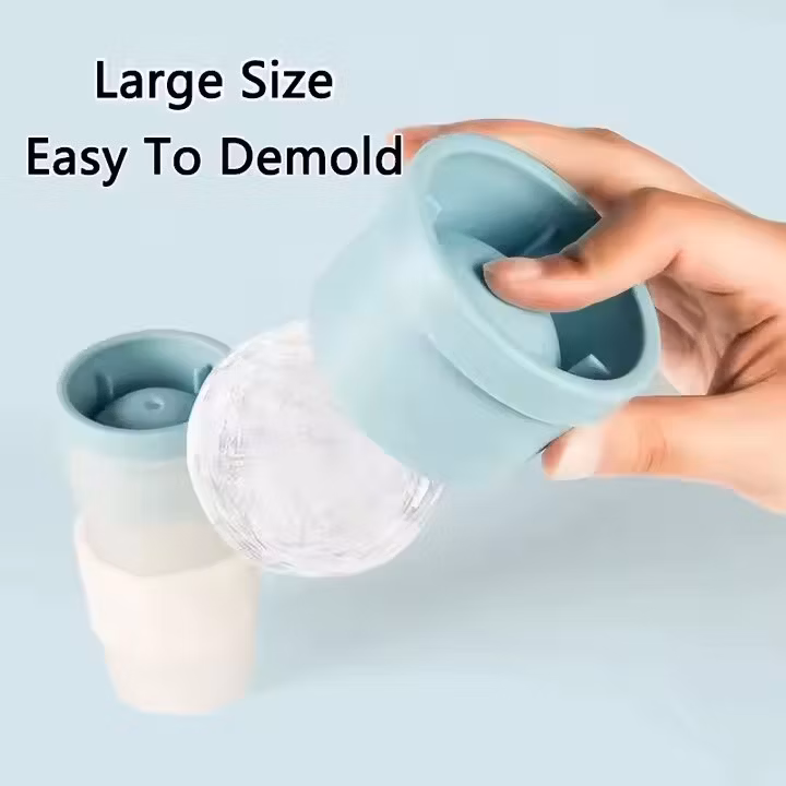 6cm Easy Release Whiskey Round Big Ice Cube Mold Household Ice Ball Maker Mold for Whiskey