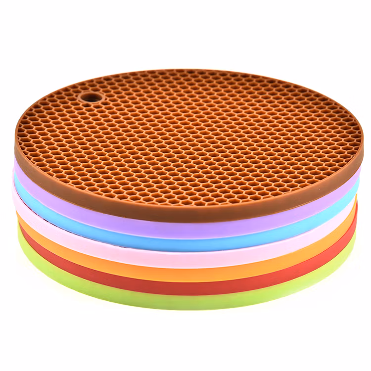 Heat Resistant Kitchen Round Silicone Rubber Baking Mat