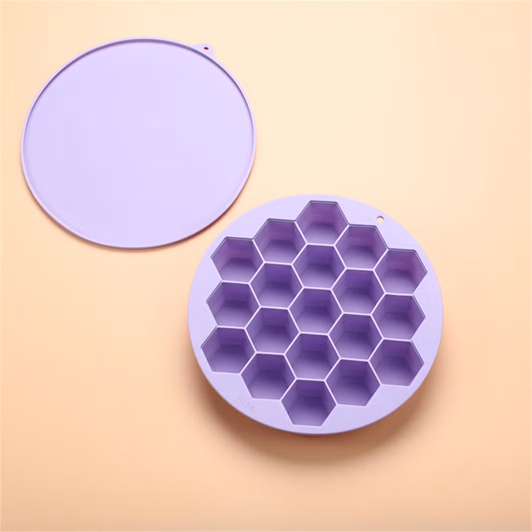 China Factory Manufacturer FDA Honeycomb Rubber Mold Silicone Ice Cube Tray