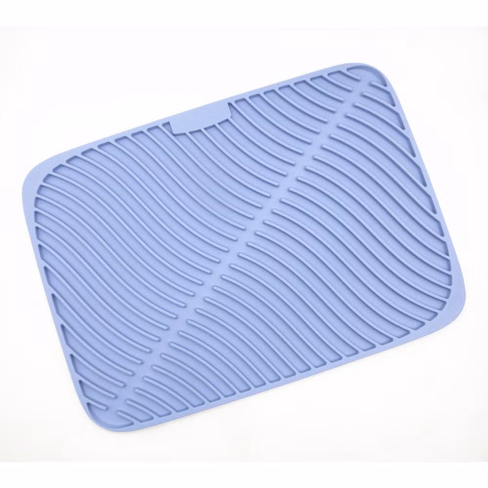 Heat Resistant Placemat Silicone Drain Drying Dish Pad Dish Drying Mat