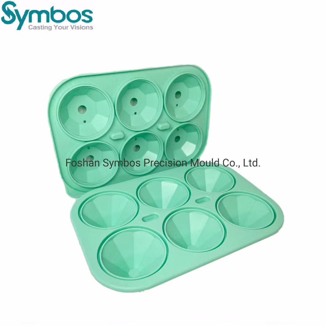 DIY Wholesale Custom Silicone Ice Cube Trays Whiskey Rose Ice Ball Maker Mold with Lid