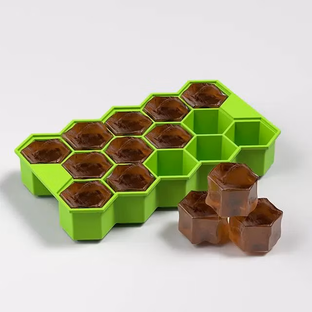 Hot Selling Food Grade Silicone Ice Cube Tray Mold with Lids