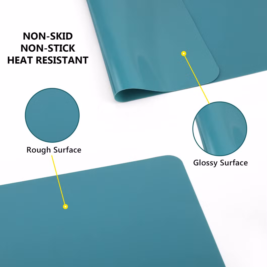 Heat-Resistant Pad Silicone Table Plate Mat Placements for Dining Table