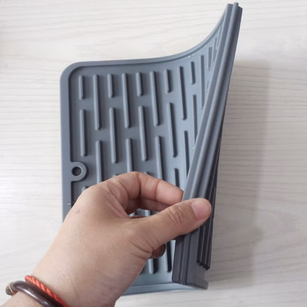 Heat Resistant Hot Pot Holder, Non-Slip Silicone Sink Mat for Kitchen Wbb28073