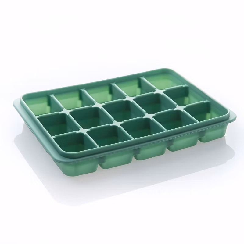 Silicone Ice Mold Ice Cube Tray 15 Cavities with Lid