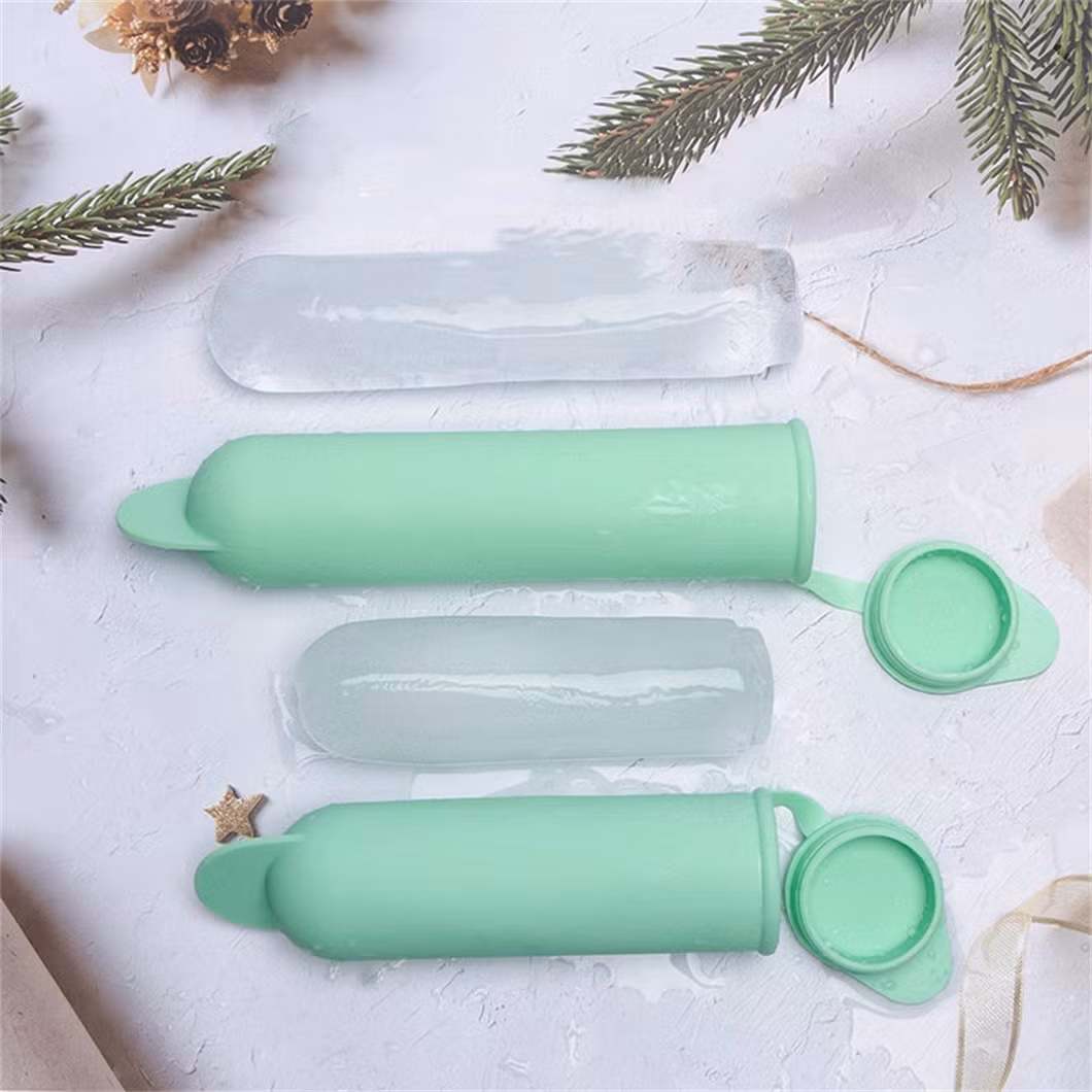 Wholesale Food Grade Easy Clean Release Popsicle Mold Silicone Ice Lolly Moulds