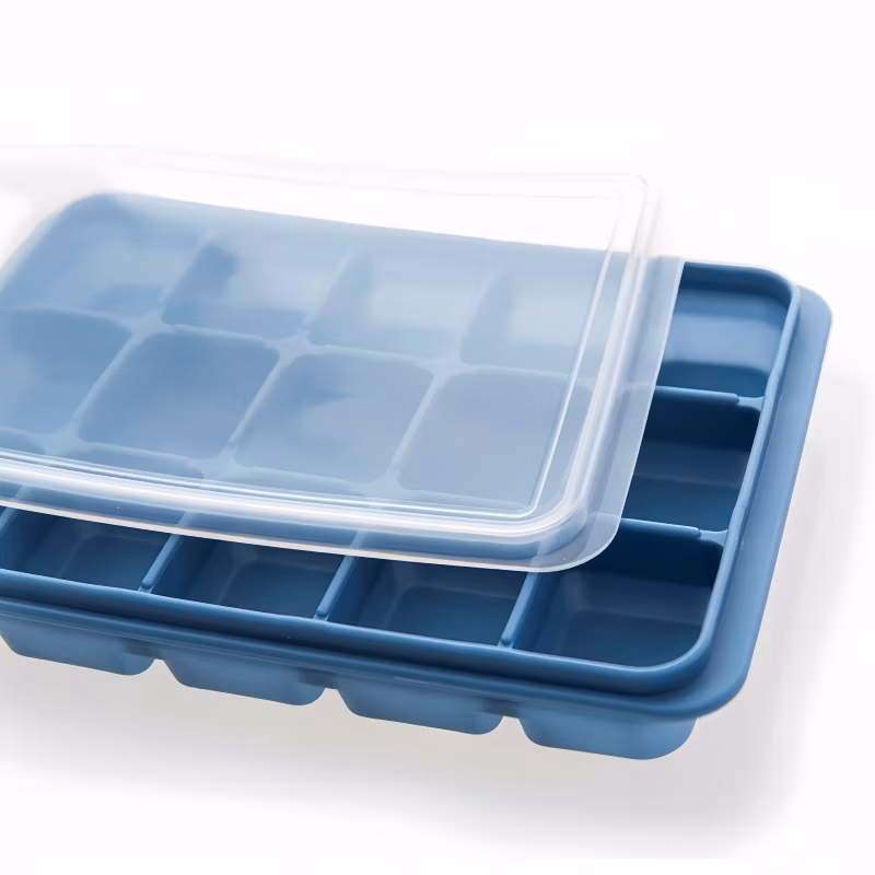 Silicone Ice Mold Ice Cube Tray 15 Cavities with Lid
