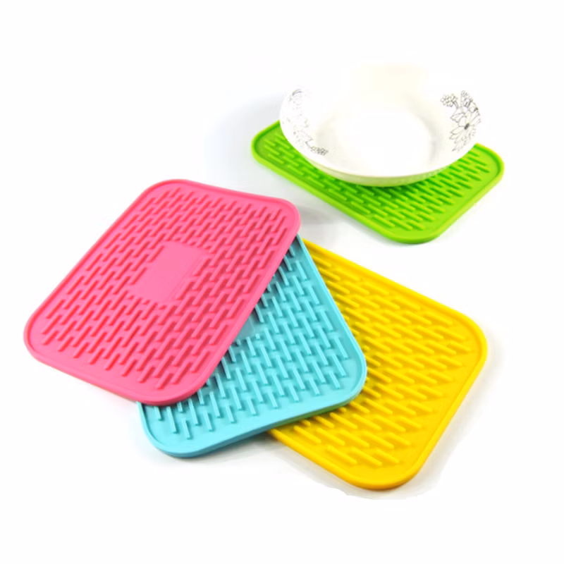 Food Grade Flower Silicone Meal Table Mat Pad Cup Coaster Kitchen Placemat