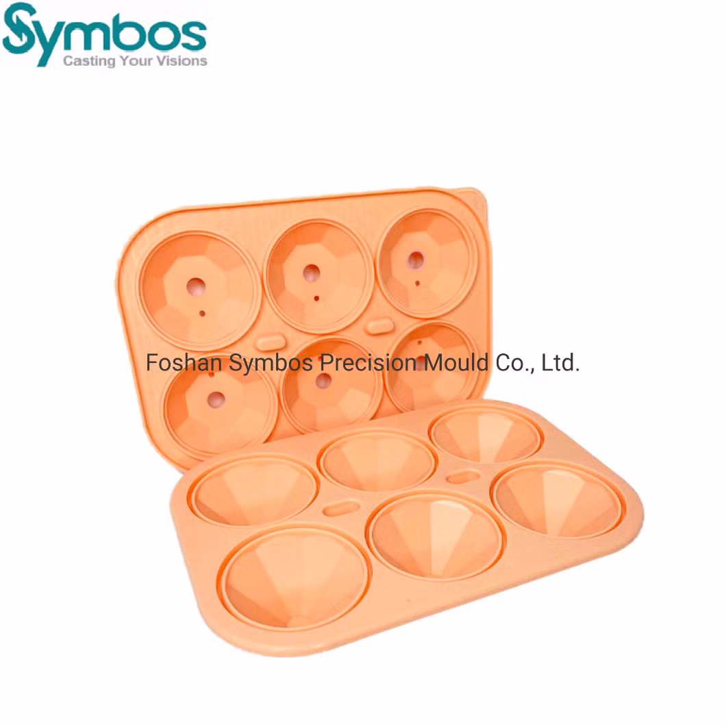 DIY Wholesale Custom Silicone Ice Cube Trays Whiskey Rose Ice Ball Maker Mold with Lid