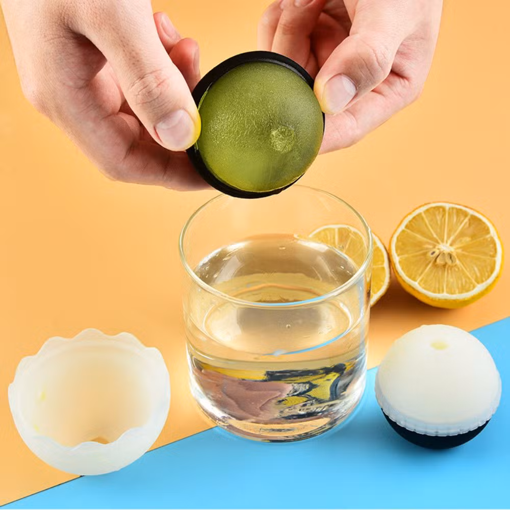 Ice-Cube Ball Brick Maker Tray Round Plastic Mold Bakeware Mi24559