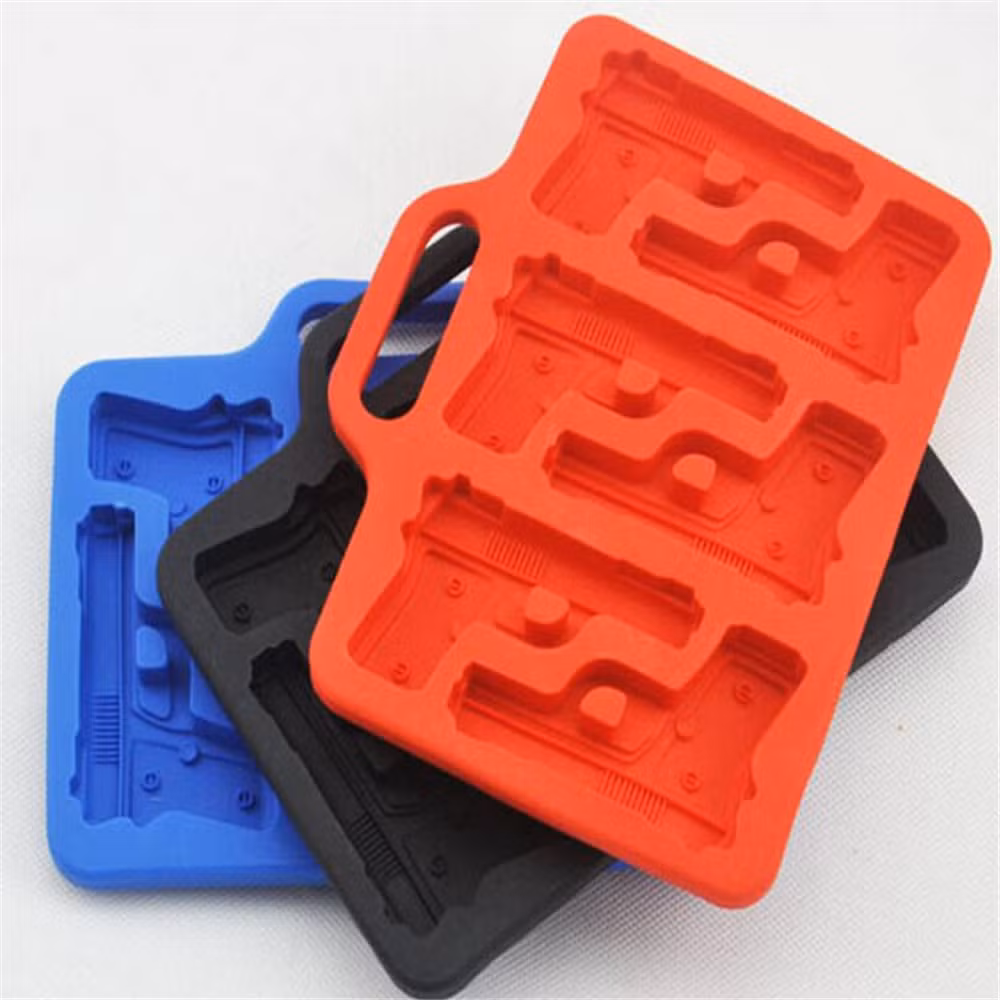 Custom Food Grade Silicone Gun Frozen Mold Ice Cube Tray